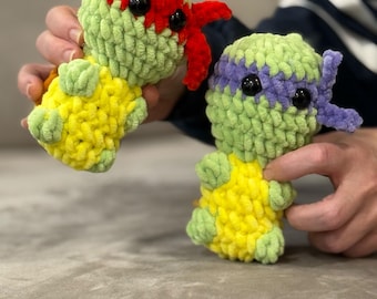Raphael and Donatello Mini Amigurumi