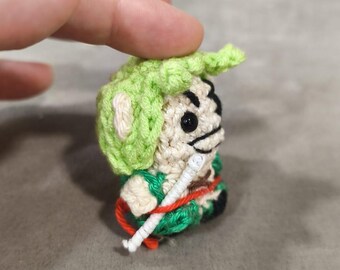 Anime Inspired Crochet Doll, Mini Amigurumi Figure, Kawaii Crochet Toy, Handmade Anime Plush, Cute Otaku Gift, Pocket Size Doll