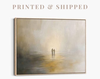 Jesus and Peter Walk on Water Painting | Christian Canvas Art