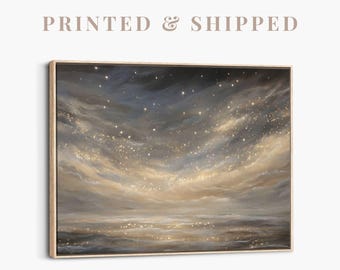 Abraham’s Promise Canvas | Christian Bible Wall Art, Spiritual Painting, Religious Decor