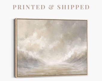 Red Sea Parting Painting | Minimalist Christian Wall Art, Vintage Exodus Painting