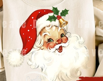 Retro Santa PNG Santa Shirt Design Christmas png Santa Claus png Vintage Santa Sublimation Design Santa Digital Download PNG