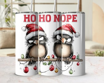 Funny Christmas Tumbler Wrap, 20oz Skinny Tumbler Digital Download PNG, Funny Christmas Sublimation Design
