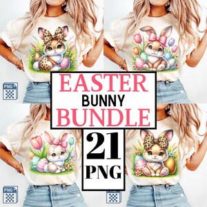 Easter Bunny PNG Bundle Digital Download Easter Sublimation Designs Easter Png Bundle Bunny Ears Png Easter Png Spring Digital PNG Files