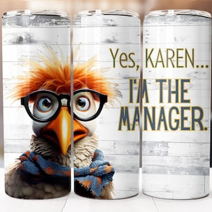 Funny Chicken Sublimation Design, 20oz Skinny Tumbler Digital Download PNG, Tumbler Wrap