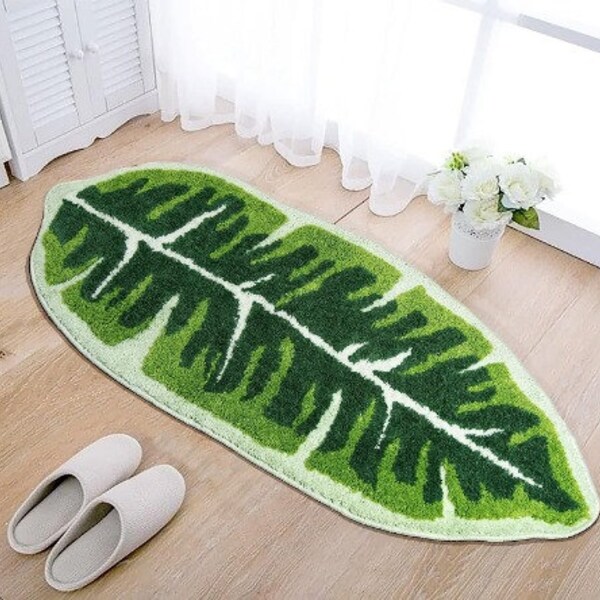 Leaf Area Carpet Etsy