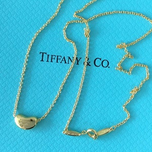 Tiffany and co gold bean deals necklace
