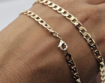 Brazilian Goldfilled Cuban Link Chain | Durable Unisex Jewelry