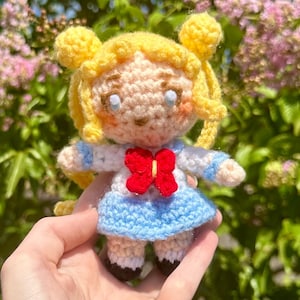Sailor Moon Amigurui Doll| Handmade Usagi Plush| Crochet Anime Plushie