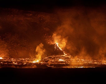 Digital Oil Kilauea Volcano