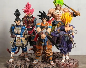 LK Studio 1/6 Dragon Ball Samurai Gogeta Blue Hair Resin Painted