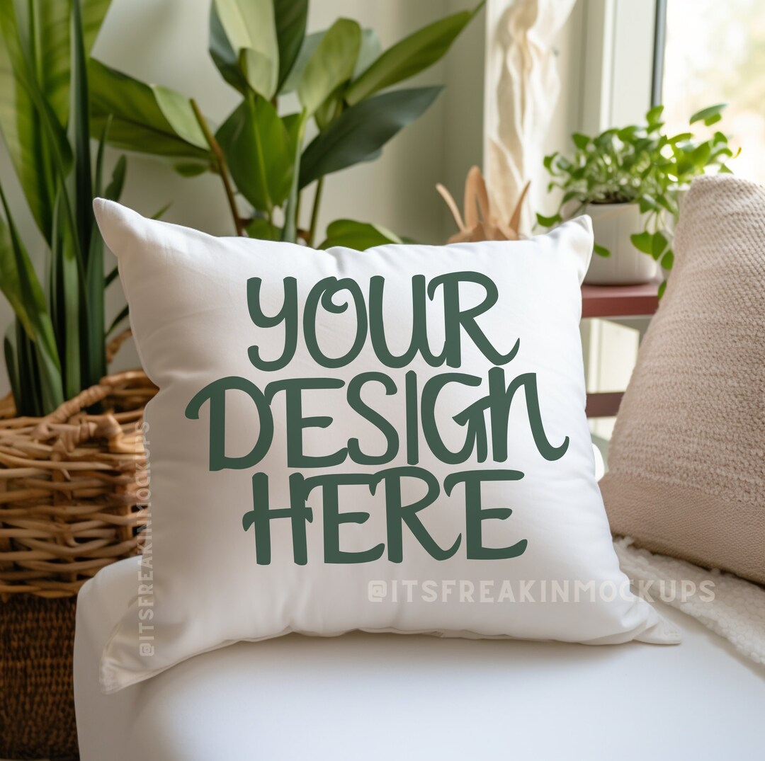 Throw Pillow Mockup, Pillow Mockup, Modern Throw Pillow Mockup, Print