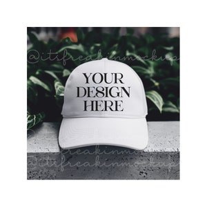 White Hat Mockup, Mens White Hat Mockup, Father&#39;s Day Hat Mockup, Mockup baseball Cap, Print on Demand Hat Mockup, Sophisticated Hat Mockup