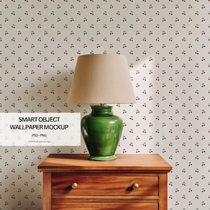 Living Room Wallpaper Mockup with Smart Object, PSD Wallpaper Mockup Wall Mockup PSD Mockup, Wallpaper Template Mockup for Wallpaper