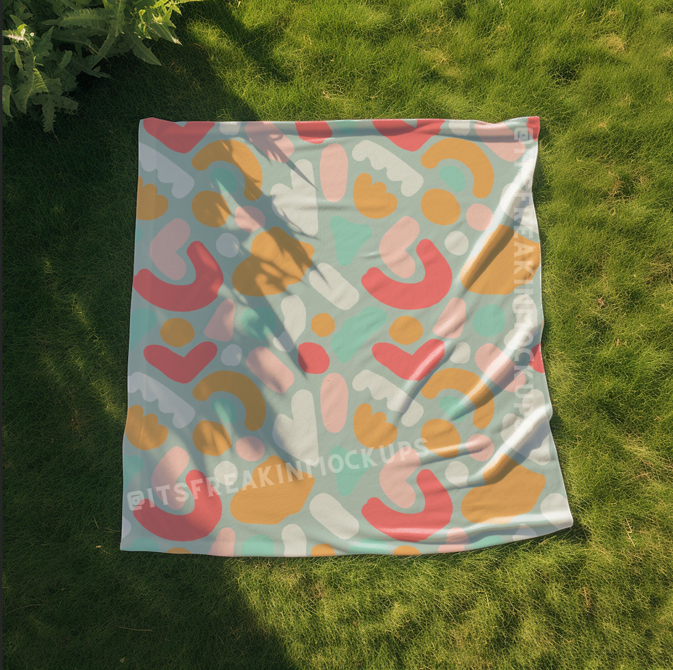 PSD Blanket Mockup, Blanket Mockup, Mockup Blanket, Print on Demand