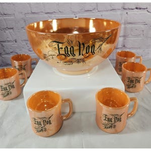 Fire King Egg Nog - Etsy