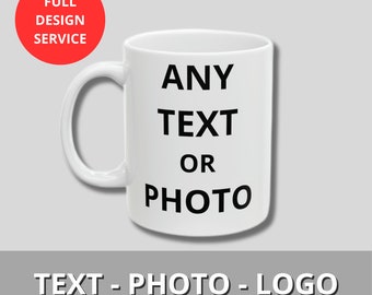 Custom Printed Mug with Colorful Interior & Matching Handle - 11oz Unique Drinkware - Ideal Personal Gift for Friends and Family