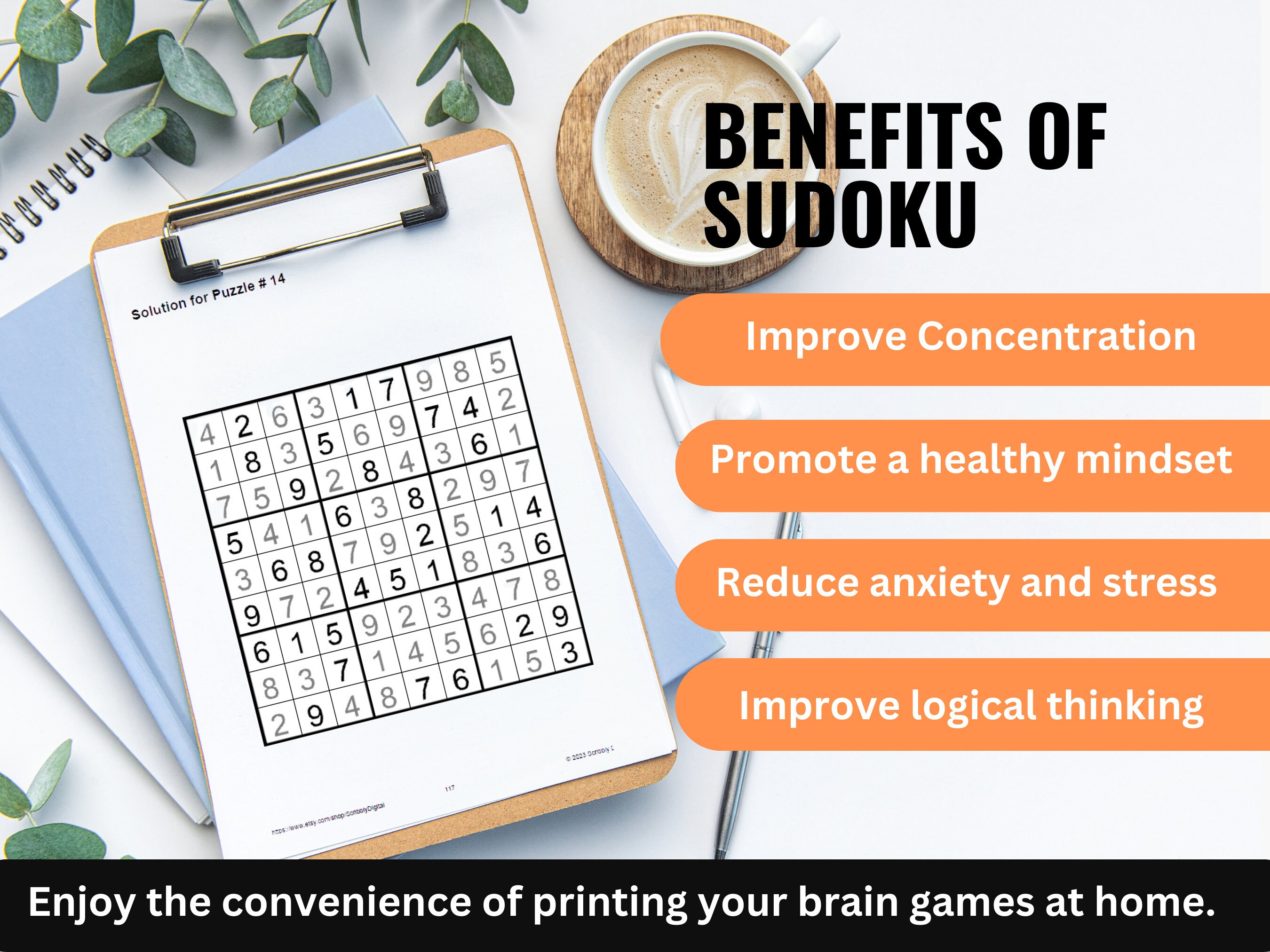 400 Easy Large Print Sudoku Printable Puzzles Printable - Etsy