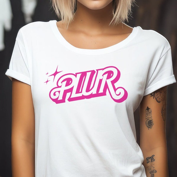 PLUR Shirt Retro Doll Rave Shirts Funny Vintage Lets Go Party Birthday gag Gift for her T-shirt Magical Festival Tees Cute Playful Shirts