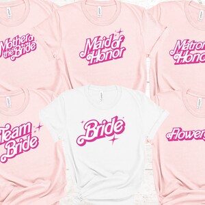 Bachelorette Bride Party Shirt, Let&#39;s Go Party Tshirt, Matching Tee Retro vintage Doll, Bridal Gifts for Wedding Engagement Squad Shirts