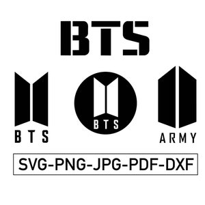 BTS SVG Pack, Digital File, Cutting File, Cricut File, Dowload, SVG, png, btssvg, dxf