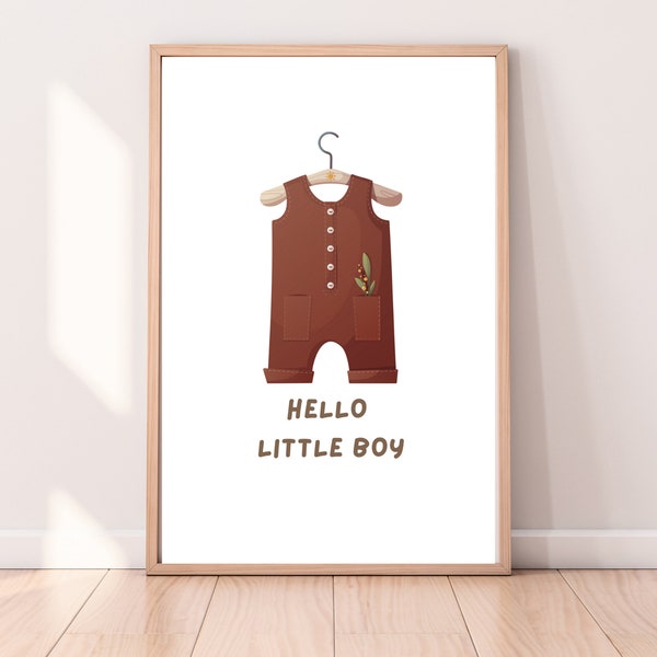Little Boy Wall Art Etsy