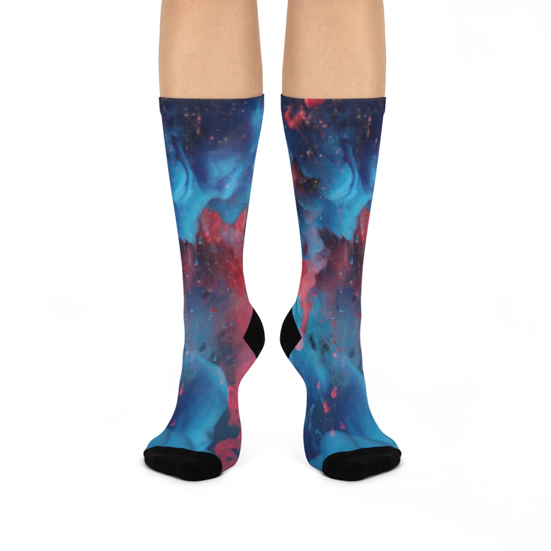 Women's Creative Blue Sock Bundle - 6 Pair