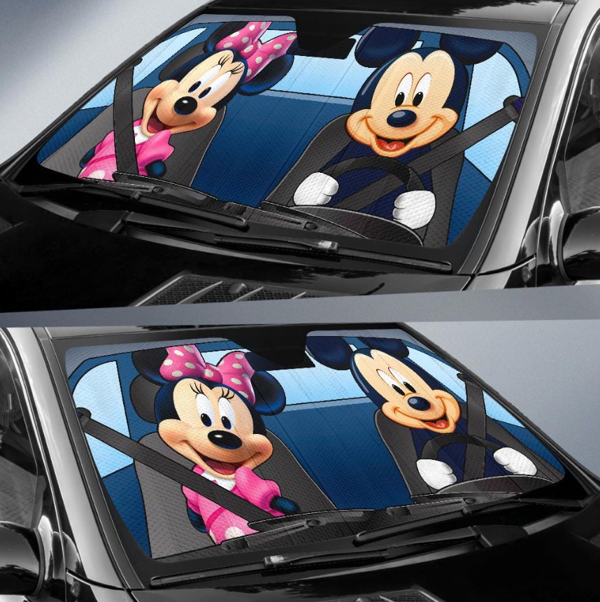 Mickey And Minnie Auto Sun Shades,Car Accessories,Car Sunshade
