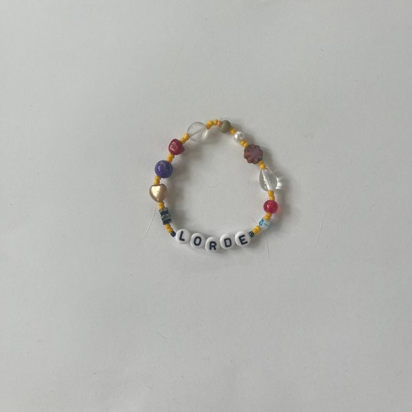 handmade lorde beaded bracelet