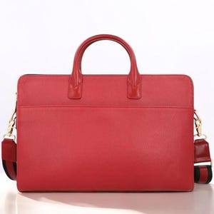 Personalisierte Damen Leder Laptoptasche für Laptops bis 17 Zoll, Aktentasche aus Leder, Umhängetasche, Bürotasche - 4 Farben erhältlich