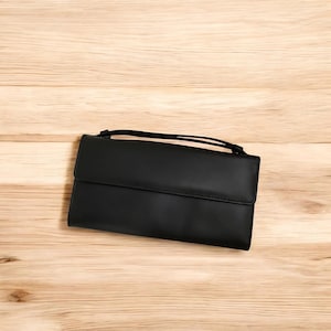 Cartera de cuero para mujer con correa para la muñeca, Cartera de cuero personalizada, Cartera para teléfono para mujer, Cartera larga hecha a mano, Regalo perfecto para mujer