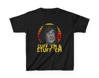 Camiseta infantil de algodón grueso Rosco P Coltraine de los Dukes of Hazzard, estilo retro de los 80, de la generación X