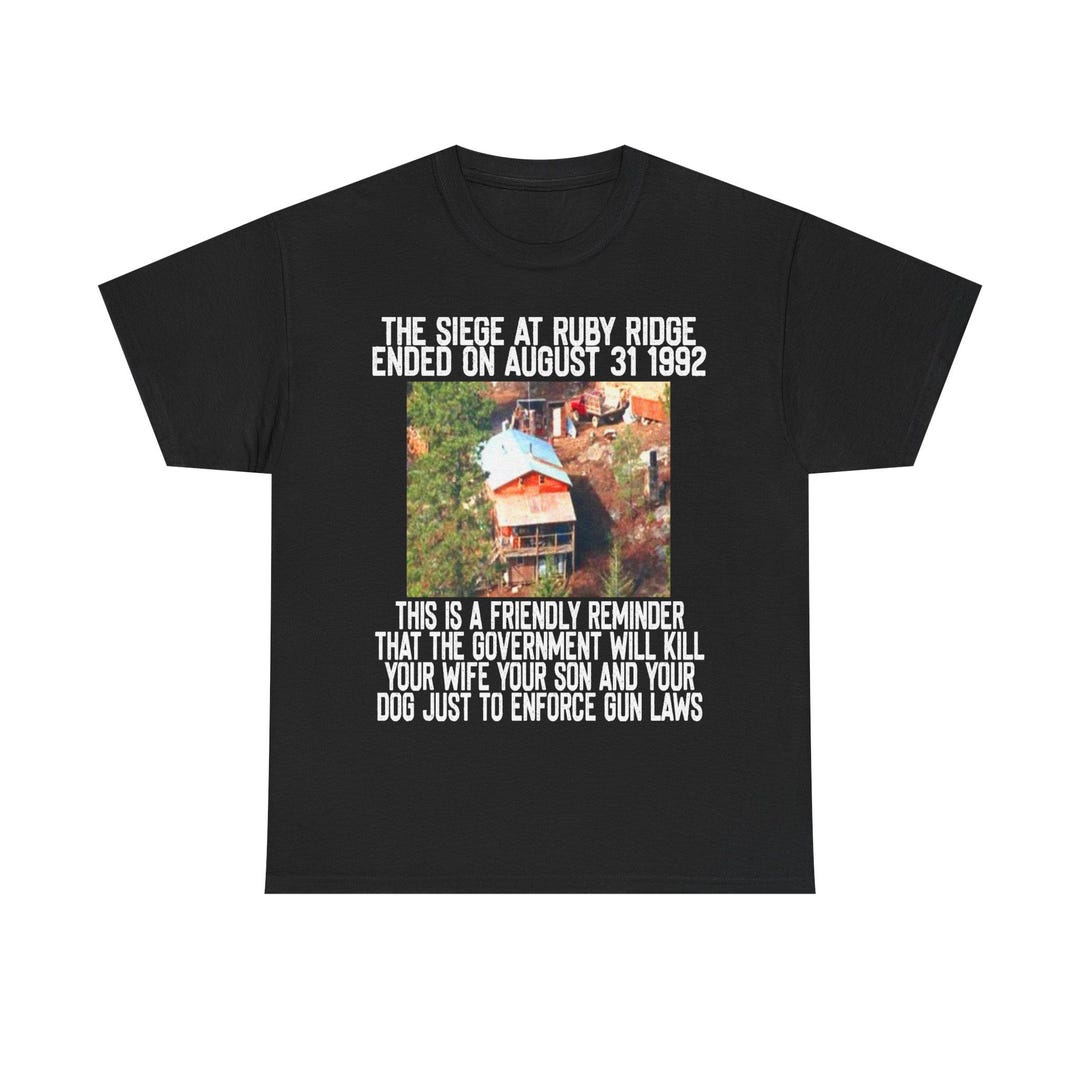 Fbi Uniform Ruby Ridge 2nd Amendment | FBI Ruby Ridge Waco Shirt | Political | Conservative ...