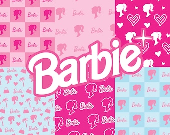 Barbie Kit completo Papeles Digitales