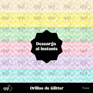 PASTEL Glitter Borders