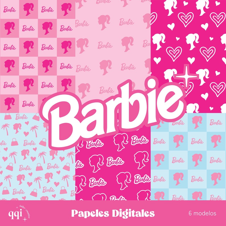 Barbie Complete Digital Paper Kit image 1