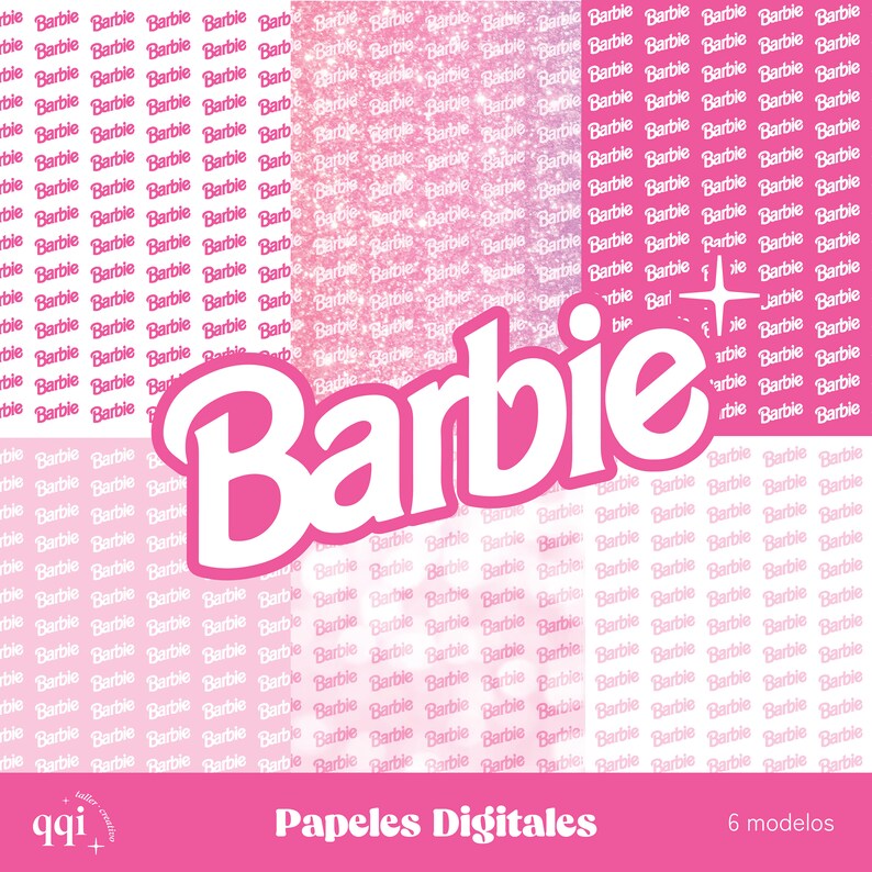 Barbie Complete Digital Paper Kit image 3