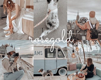 Rosegold Lightroom Mobile Preset - Ellie&Paper