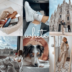 White Lightroom Mobile Preset - Ellie&Paper