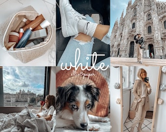 White Lightroom Mobile Preset - Ellie&Paper