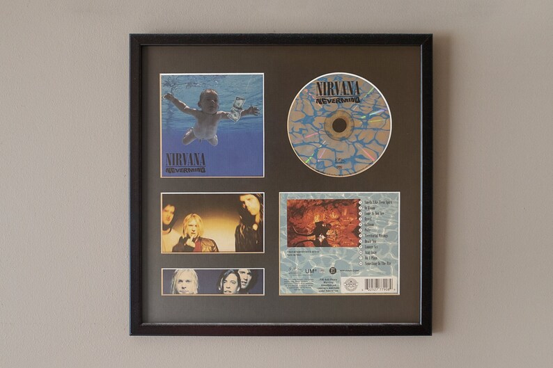 Framed Nirvana Nevermind - Vinyl Album Art main image 1