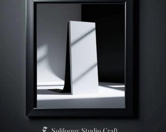 Abstract Stage Art Print: Black Box Theater Decor (Digital Download)
