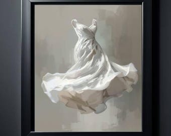 Ballerina Dress Impressionist Art Print: Dancer Gift, Theater Decor (Digital Download)