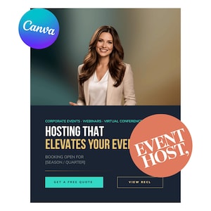 Virtual Event Host Services Flyer