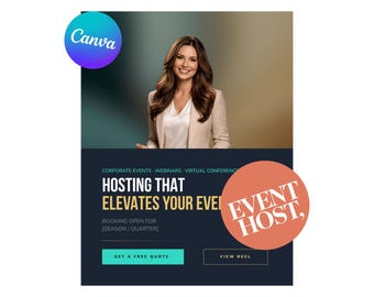 Virtual Event Host Services Flyer