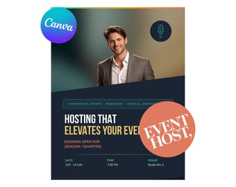 Virtual Event Host Services Flyer