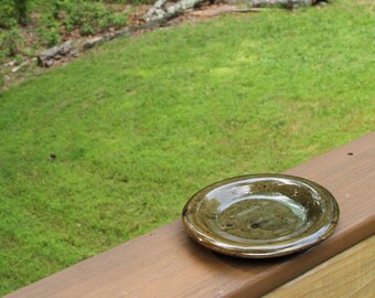 Woodsy Plate - Ceramic Stoneware, Spoon Rest, Saucer, Side Plate, Dessert Plate