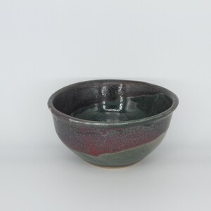 Enchanted Forest Bowl Green and Purple, Ceramic Stoneware image 3