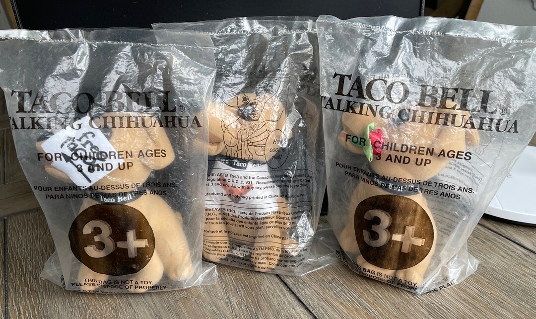 Taco Bell Talking Chihuahua Plush Collectibles Etsy