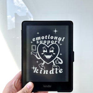 Emotional Support Kindle Paperwhite Lock Screen,  Custom Kindle Cover, Kindle Book Cover, Kindle Wallpaper, Paperwhite Screen Saver EPUB